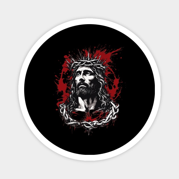 Holy Wounds of Jesus Christ Magnet by animegirlnft